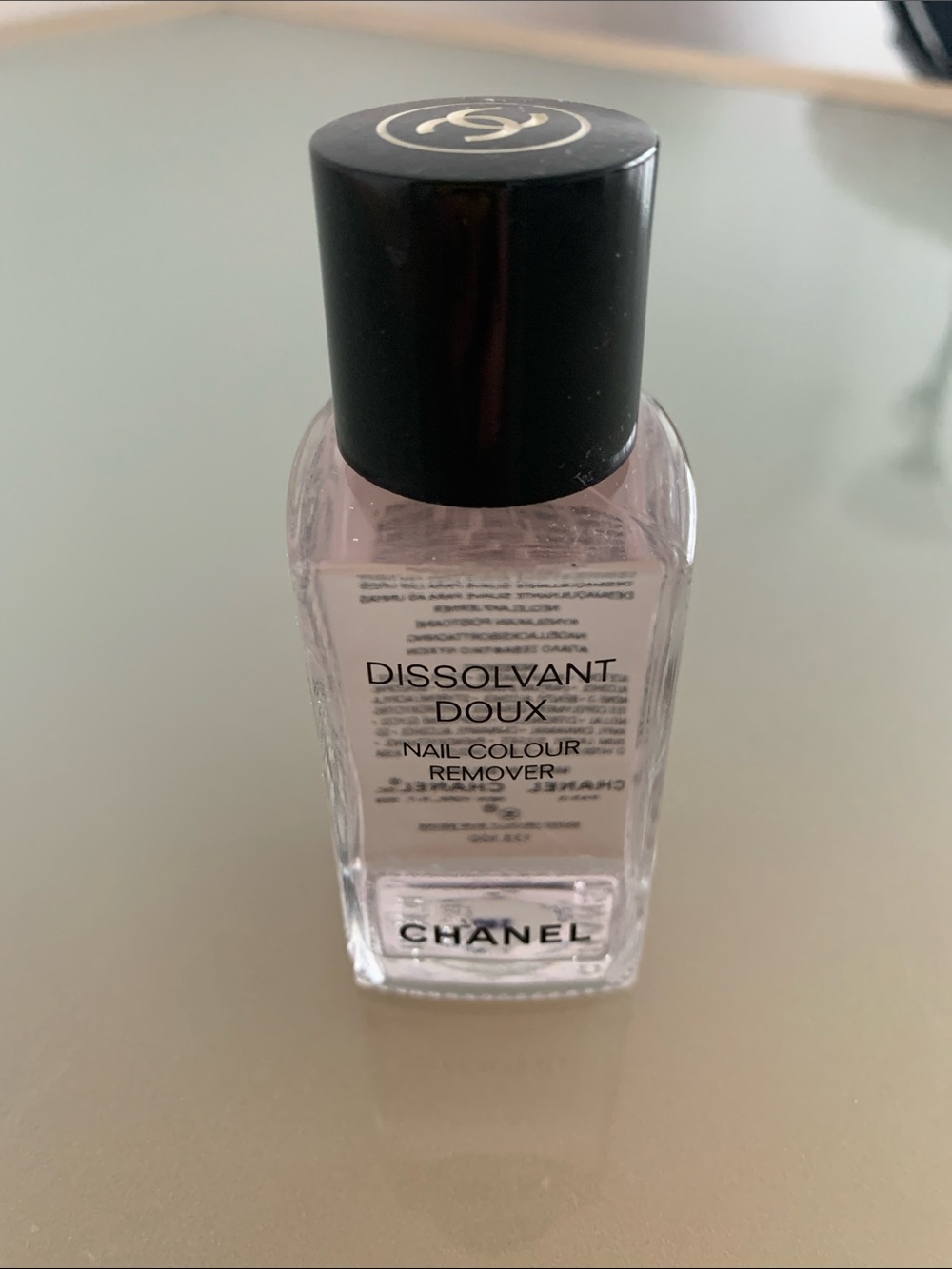 CHANEL Clear Dissolvant Doux Nail Colour Remover with Black Cap
